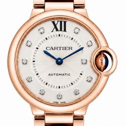 Cartier Ballon Bleu De 33MM WE902039 18Kt Rose Gold Watch